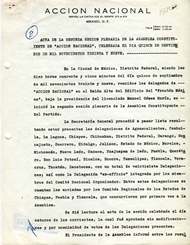 Archivo Hist�rico Acta Segunda Sesi�n Plenaria Asamblea Constituyente AN 1939