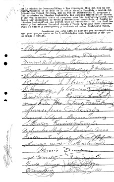 Archivo Hist�rico Carta para la creaci�n del Comit� de Acci�n Nacional en Camargo, Chihuahua 